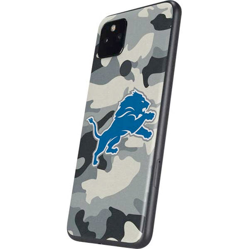 NFL Detriot Lions Camo Google Pixel 4a 5G Skin